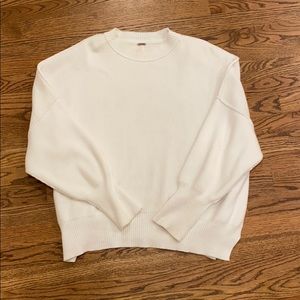 Free People white sweater
